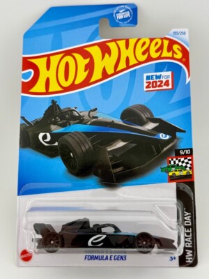 Hot Wheels 2024 Formula E Gen3 Black Blue 193/250 - HW Race Day 9/10 - New