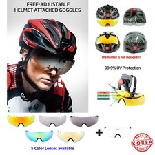  2 Lens Winbees Sports Sunglasses, Attachable Helmet Sunglasses Over Eyeglasses
