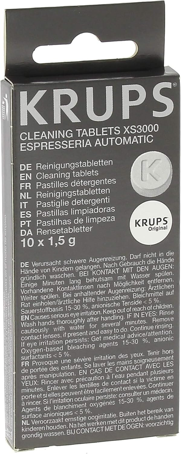 Pastilles Nettoyantes Krups Full Auto : Anti-Résidus pour Éviter les Pannes de Machine