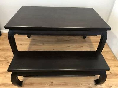Solid Mahogany Timber 3 Piece Dining Set Tables Solid Mahogany Timber 3 Piece Dining