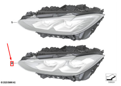 BMW M4 G82 Front Left Headlight RHD 63118084893 8084893 NEW  