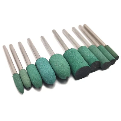 10pcs Meules Abrasives Caoutchouc Abrasif 4-10mm tige 3mm Pour Proxxon Dremel