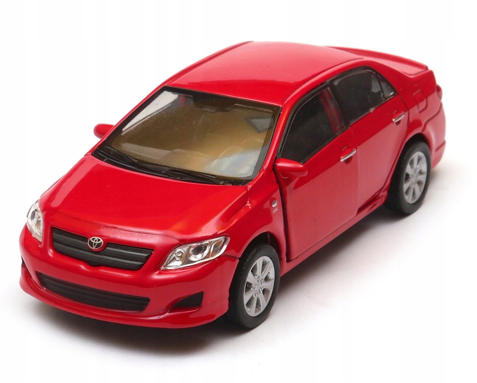 WELLY DieCast 134 TOYOTA COROLLA 2009 RED New Model Car Metal in Box