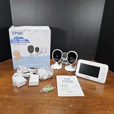 Baby Monitor, 4.3'' Video Baby Monitor with 2 Cameras, Night Vision Open Box