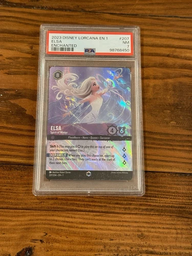 Disney Lorcana 2023 Elsa Spirit of Winter 207/204 Enchanted PSA 7