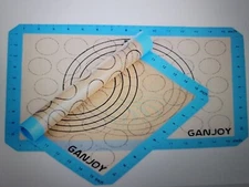 2 Non-Stick Silicone Baking Mats w/Measurement,Half Sheet Pan Liner,(16.5 x11.6)