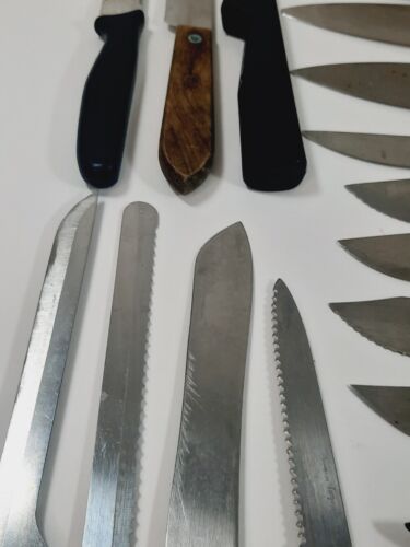 Vtg Butcher Steak Kitchen Knife Lot 64 Total Sheffield Imperial LaCuisine Ekco - Picture 16 of 17
