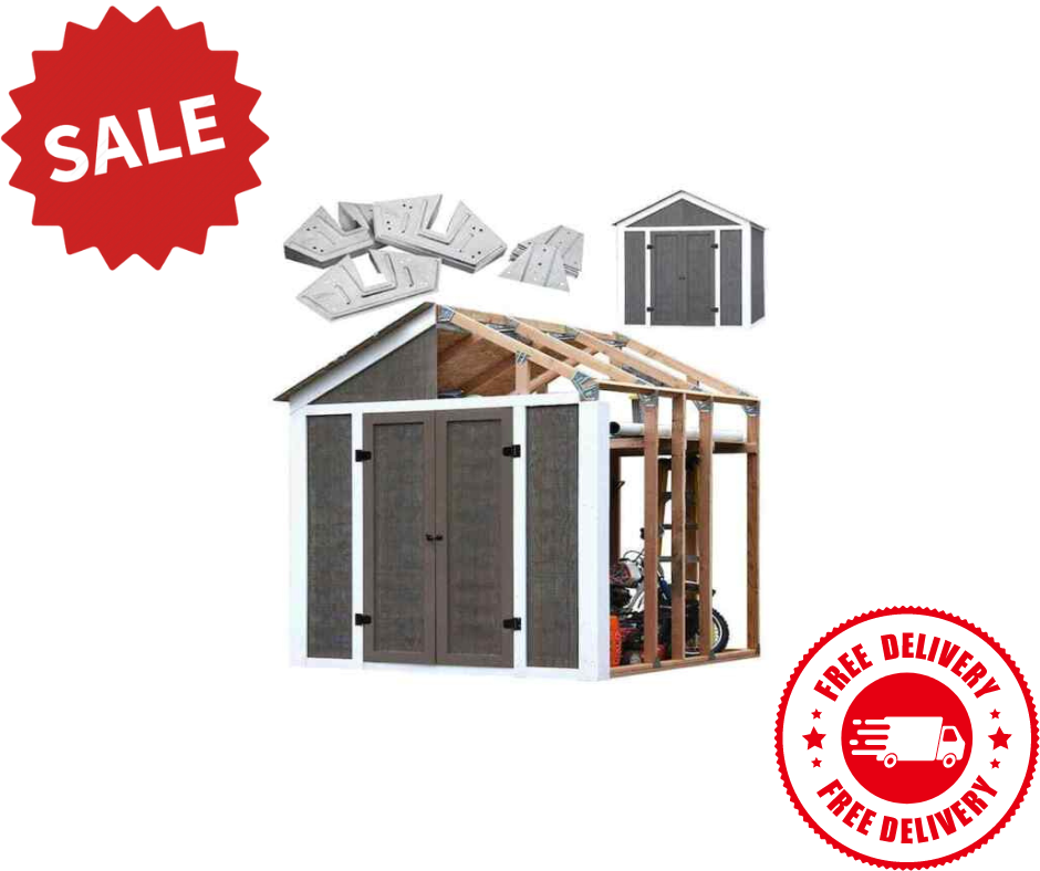 ルなデザイ EZ BUILDER STORAGE SHED KIT PEAKスタイル 2×4材用 物置小屋 金物 DIY 倉庫 自作