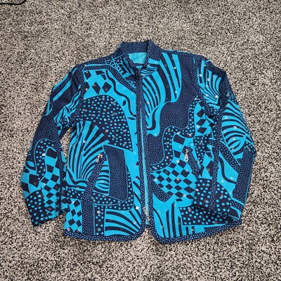 Redd Jeans Vintage Jacket Blazer Womens Sz 4 Blue, Sequins, Shoulder Pads,pocket