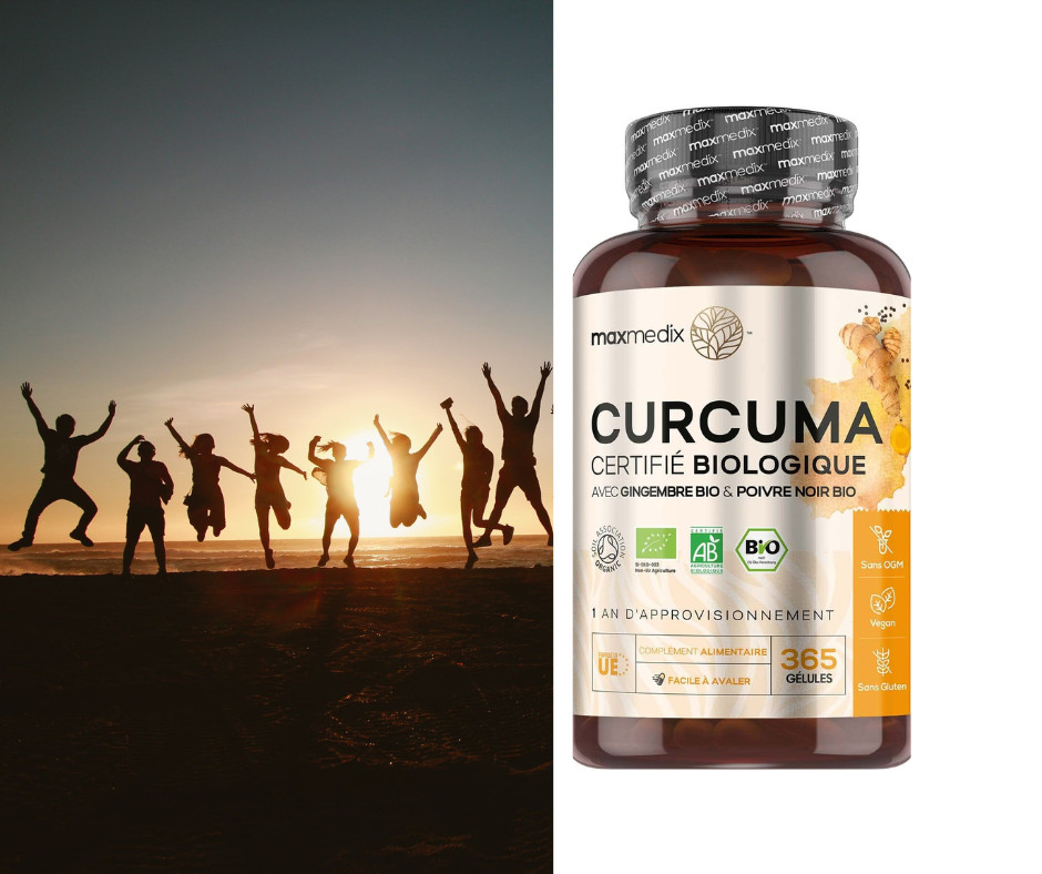 Curcuma Bio 505 mg en 365 gélules pour le bien-être du foie