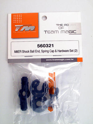 Team Magic M8ER Shock Ball End Federkappe & Hardware Set (2) 560321 Modellbau