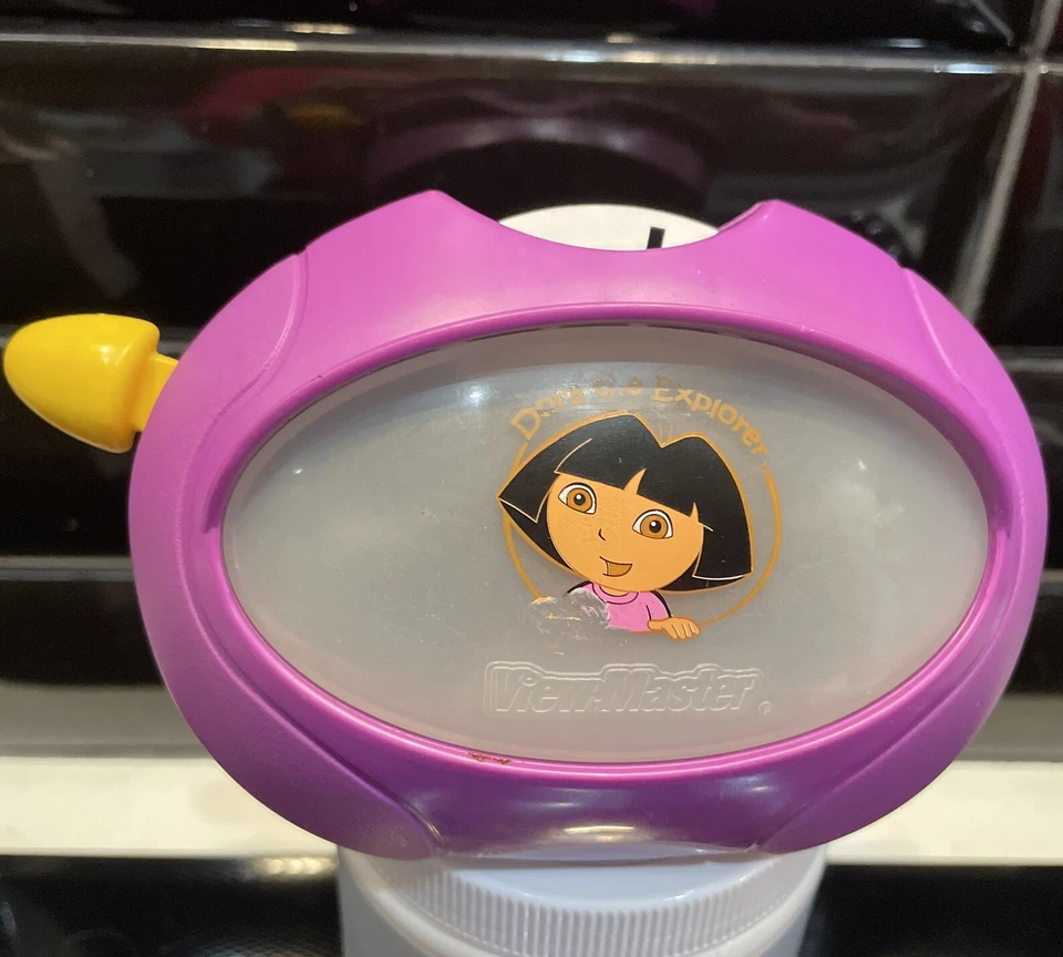 Dora The Explorer Purple & Yellow View-Master Viewer 1998 Mattel Working Tested - Image 2 of 4