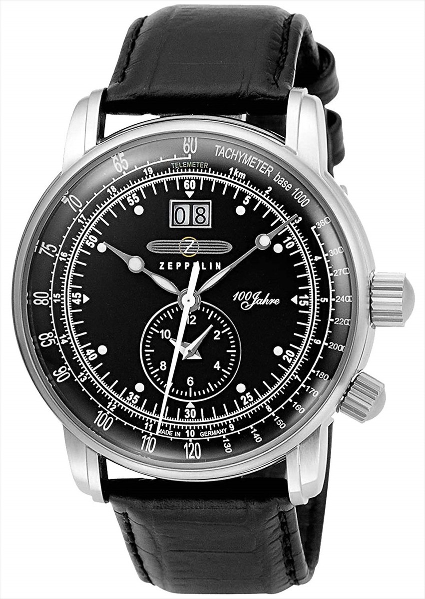ZEPPELIN 100 Year Anniversary Model Black Dial 7640-2 Mens Watch