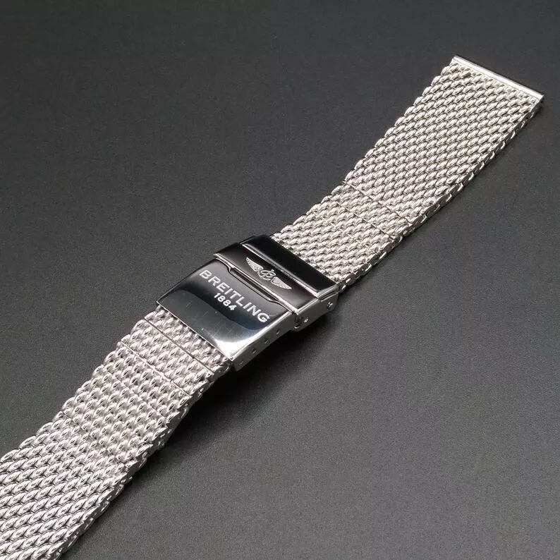 BREITLING bracelet 316L stainless steel Milanese Mesh RRm 22mm and