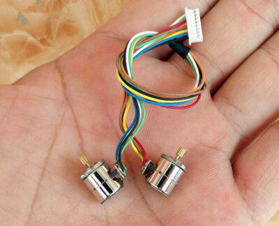 NEW A set of two motors Two-phase four-wire 8MM micro stepper motor  #D1