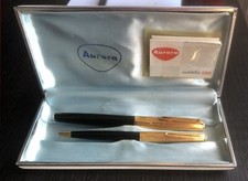 Stilografica Aurora 888P gold cap vintage + biro