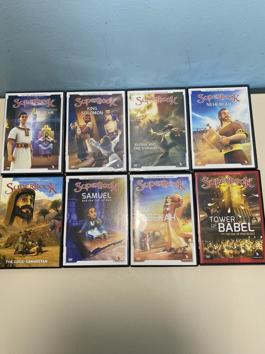 Lot Of 8 SuperBook Seasons 3 CBN Christian DVDs SEALED + UNSEALED