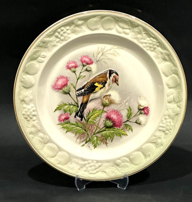 Royal Worcester Spode Palissy England handbemalter Teller ''Goldfinch'' 23 cm