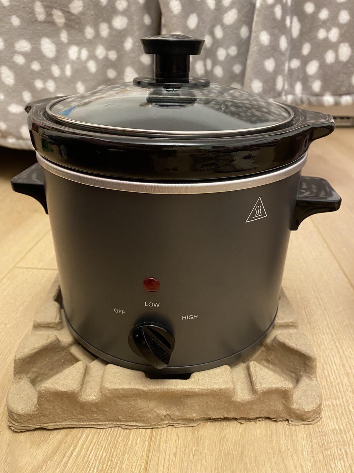 Asda Home 1.8L Grey Compact Electric Slow Cooker USED ONCE