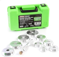 37119 10 Piece Bearing and Race Installer Set, Seal Driver Set with 9 Discs, Mas