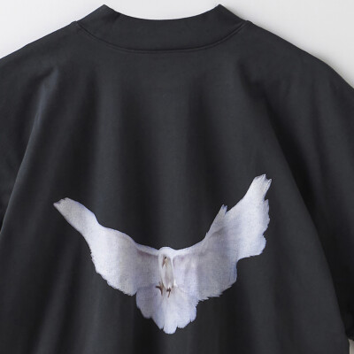YEEZY GAP 78 CROP DOVE NO SEAM TEE 471281-05-2 BLACK25 Small