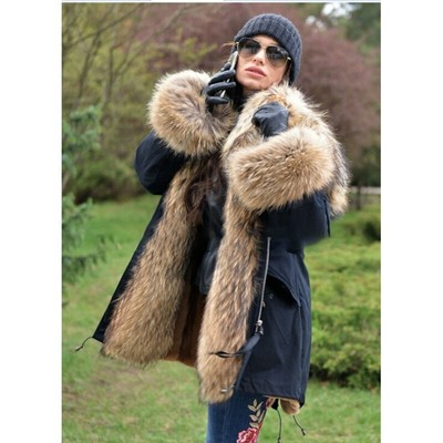 raccoon fur parka