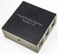 Toslink Digital Optical Audio 1x3 Splitter SPDIF Fiber Dolby DTS 5.1 PCM Stereo