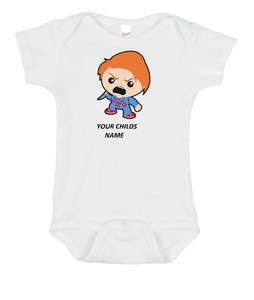 chucky baby onesie