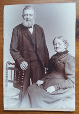 Victorian Lady and Man W Baker 213 Moseley Road Birmingham at HIGHGATE STUDIOS