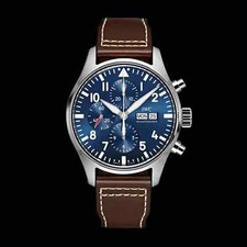 IWC Pilots Watch Chronograph IW388106 - Blue ...