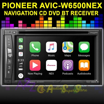 PIONEER AVIC-W6500NEX NAVIGATION GPS BT CD DVD APPLE CAR PLAY 13 BAND EQ USB