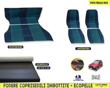 Coprisedili Vecchia Panda Classic Sedile Fodere da Cucire con SIMILPELLE Nero da