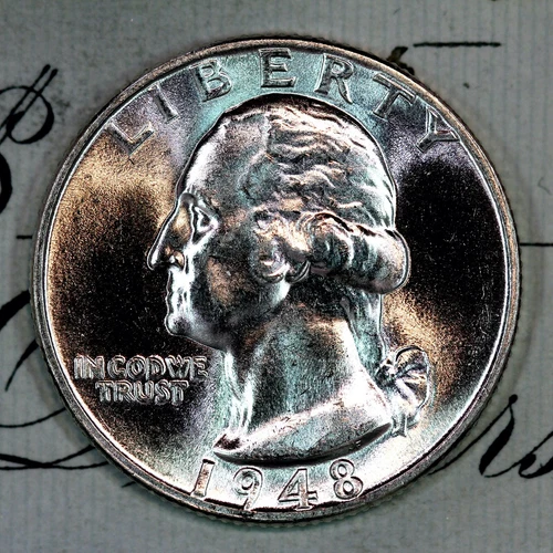 * 1948-P * SUPERB GEM BU MS WASHINGTON QUARTER * FRESH FROM ORIGINAL ROLL *