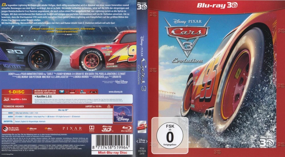 Cars 3 - Evolution 3D [Blu-ray] (S2/4) - Bild 3 von 3