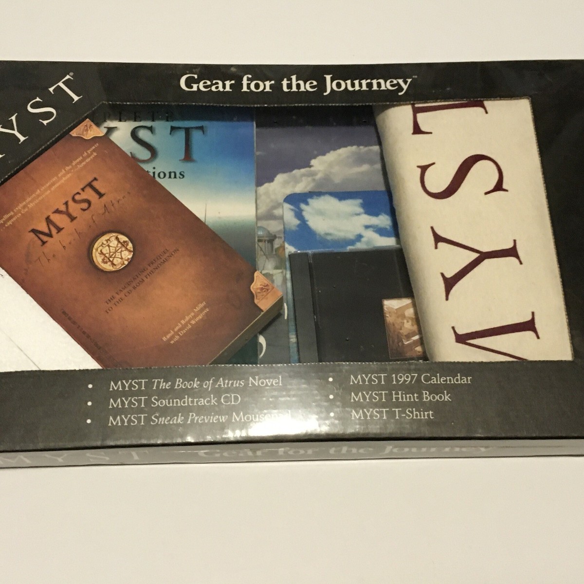 MYST PC T-Shirt, Calendar, Novel, Soundtrack CD, Gear For The 