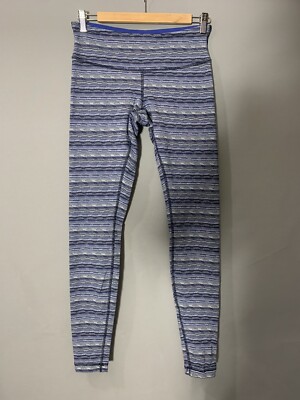 Lululemon Wunder Under Pant III Space Dye Twist Sapphire Blue Size