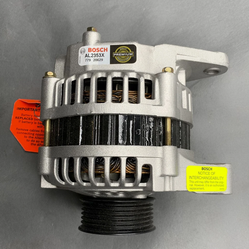 OE Bosch Reman Alternator Generator AL2353X For Nissan Altima Axxess Stanza 2.4L - Image 2 of 4
