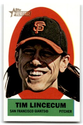 2012 TOPPS HERITAGE STICK-ONS TIM LINCECUM SAN FRANCISCO GIANTS #18