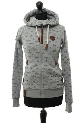 Naketano Damen Naketano Sweatjacke Grau Naketano Lecker