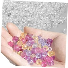 1000 Pcs UV Pony Beads Color Changing Crafts Beads for Bracelets UV mixed Color