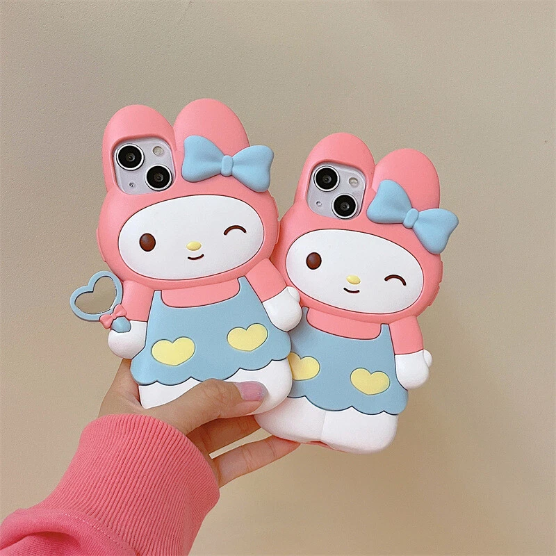 Linda Funda 3D a Prueba de Golpes Hello Kitty Kuromi para iPhone 16 Pro Max 15 14 13 12 11 Foto 4 de 4
