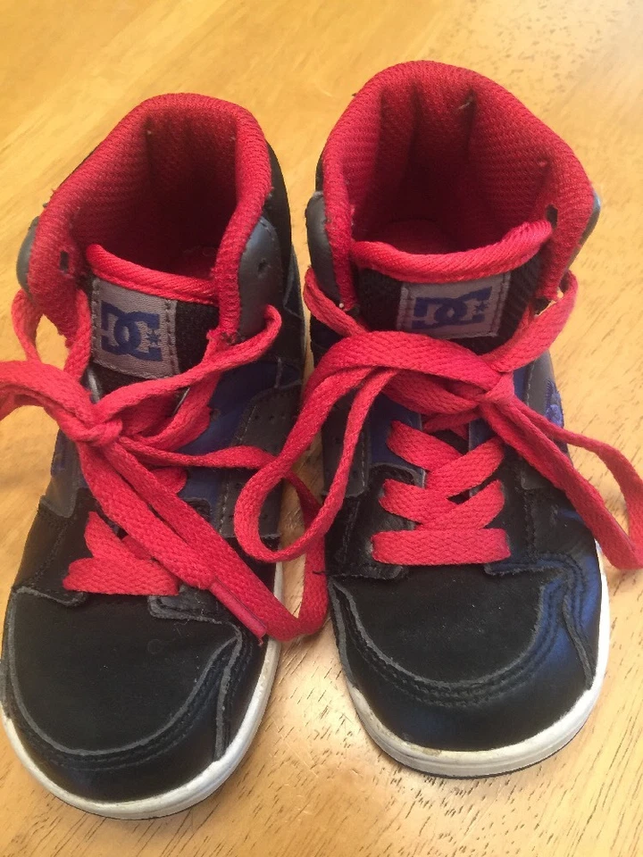 DC SHOES Niños Top Alto Monopatín Baloncesto Niños Pequeños Niñas Zapatos Talla 8 ~ Foto 2 de 4