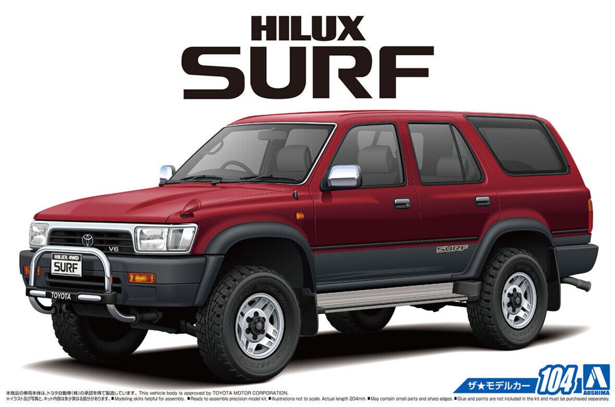 Aoshima 1/24 1991 TOYOTA 4Runner Hilux Surf SSR-X Wide Body
