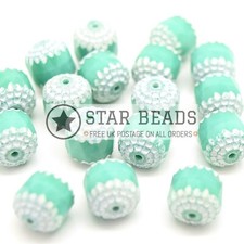 CZECH FACETED PRESSED GLASS BOLS CATHEDRAL BEADS - PICK COLOUR & SIZE