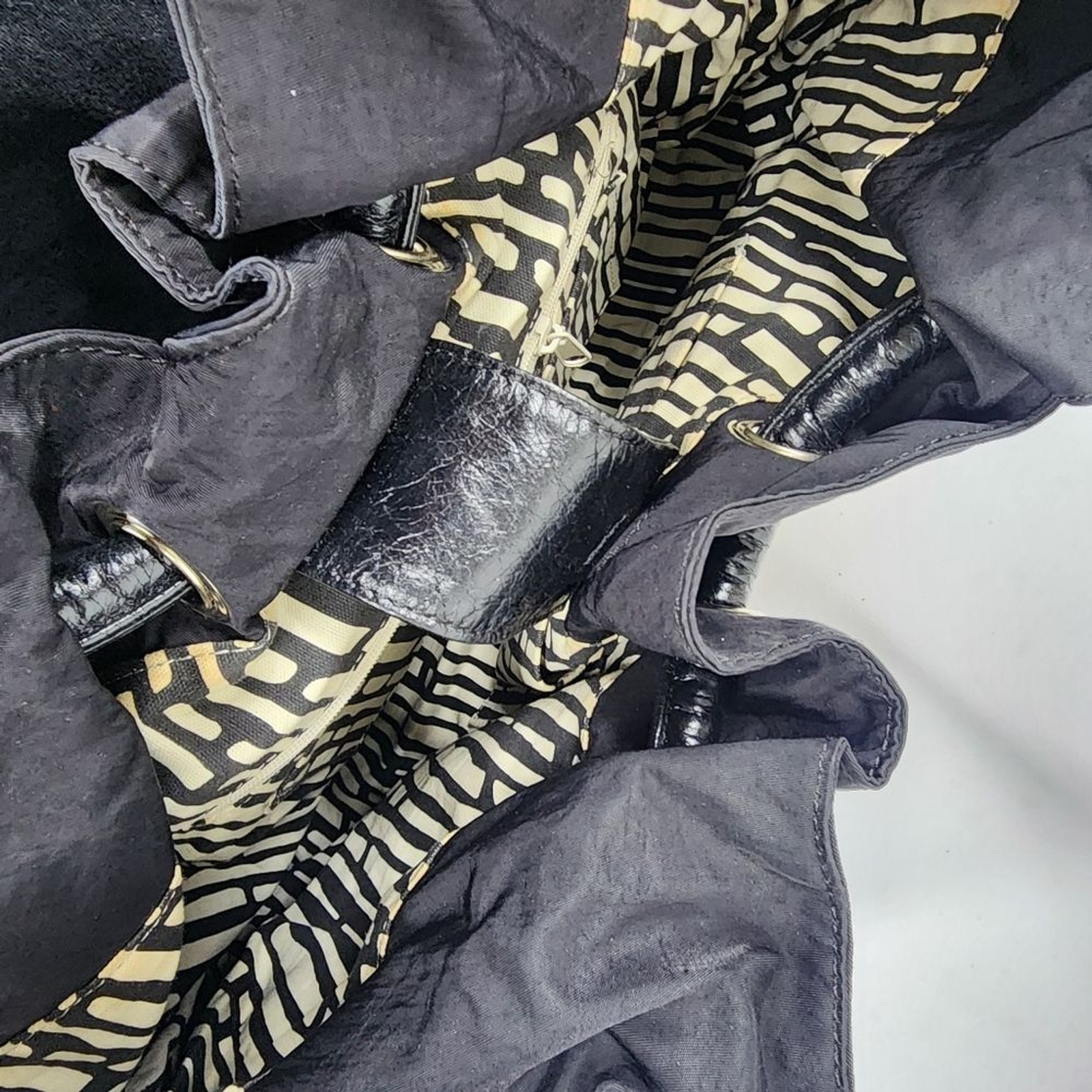 HOBO International Elizabeth Black Nylon Leather … - image 3