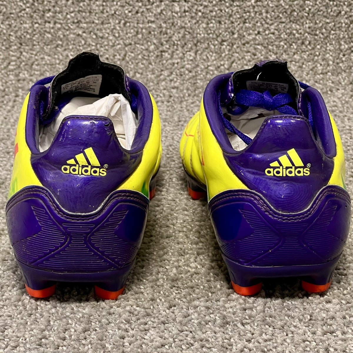 F50＋ FG Adidas Junior F10 TRX F50 FG G40262 Yellow Purple Soccer