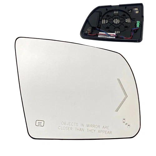 Side Mirror Glass For TOYOTA TUNDRA 2014-2017 w/ BSM Heated Passenger RIGHT Side