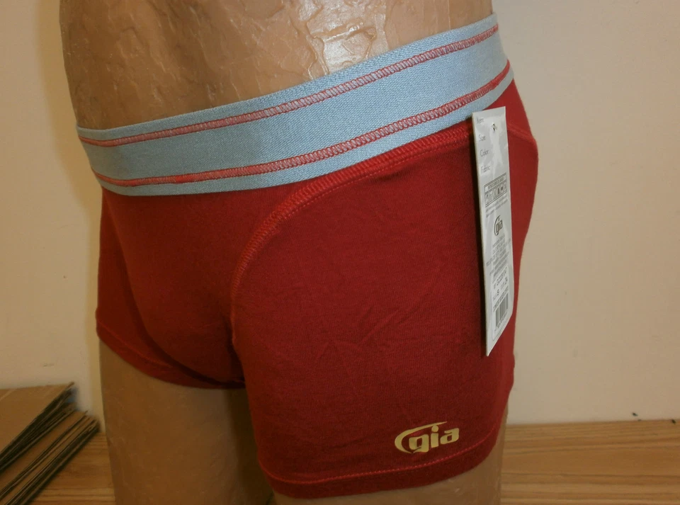 Calzoncillos boxer GIA rojos cómodos para hombre talla grande #2076IM GC0281047 Foto 2 de 4