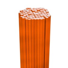 100 Pack 48" Long Hi Visibility Orange Driveway Markers Snow Plow Stakes Rod