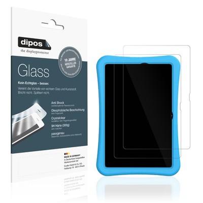 2x Schutzfolie für Umidigi G2 Tab Kids - Anti-Shock 9H Folie dipos Glass